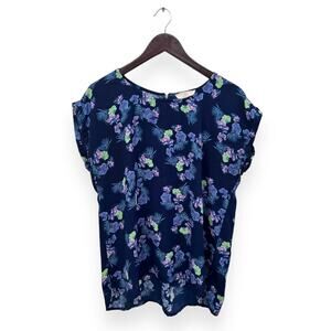 Pink Republic Floral Print Blouse Size XL